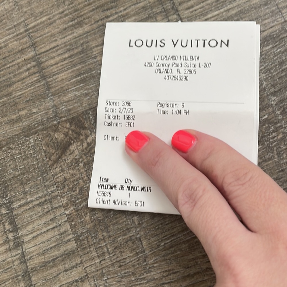 RARE 🔥 Louis Vuitton My Lock Me Bb in Matte Black - Picture 13 of 17